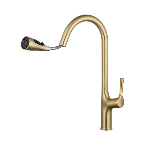 Смесители для кухни Wonzon & Woghand WW-AE54123-BG, золото - фото 2