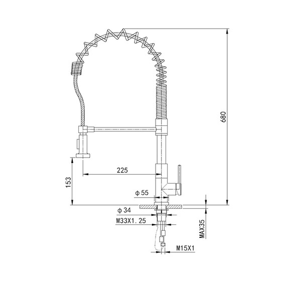 Смесители для кухни Wonzon & Woghand WW-422903-CR - фото 6