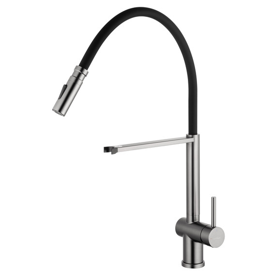 Смесители для кухни Wonzon & Woghand WW-88438003-BGM, тёмный графит - фото 2