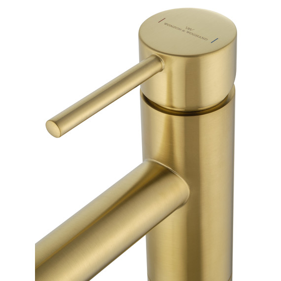 Смеситель для раковины напольный Wonzon & Woghand Stick WW-88649905-BG, золото - фото 4