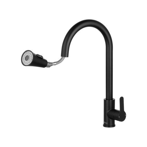 Смесители для кухни Wonzon & Woghand WW-121E201L-MB, чёрный - фото 2