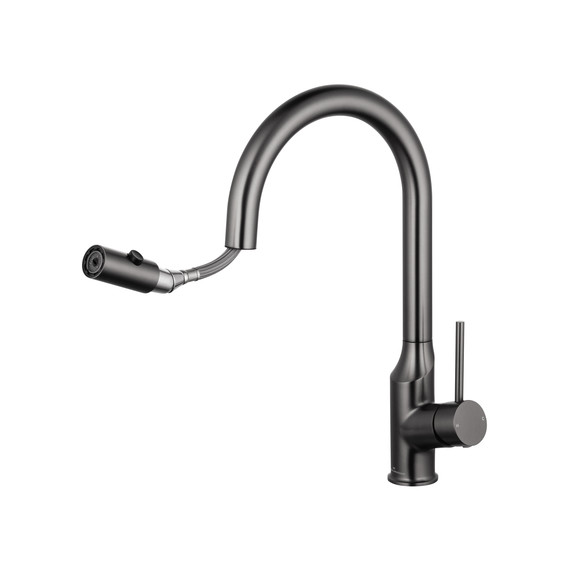 Смесители для кухни Wonzon & Woghand WW-A21252-BGG, тёмный графит - фото 2