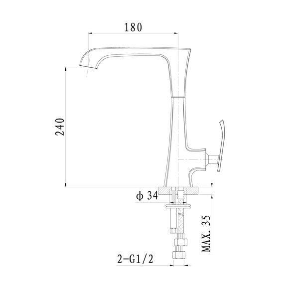 Смесители для кухни Wonzon & Woghand Triumph WW-562101-CR - фото 5