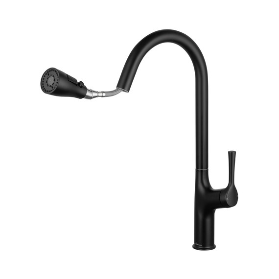 Смесители для кухни Wonzon & Woghand WW-AE54123-MB, чёрный - фото 2