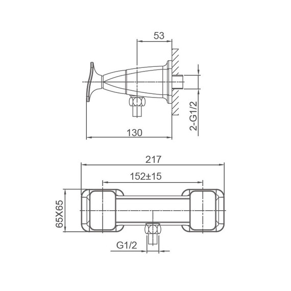 Смесители для душа Wonzon & Woghand Shakespeare WW-654101-CR - фото 6
