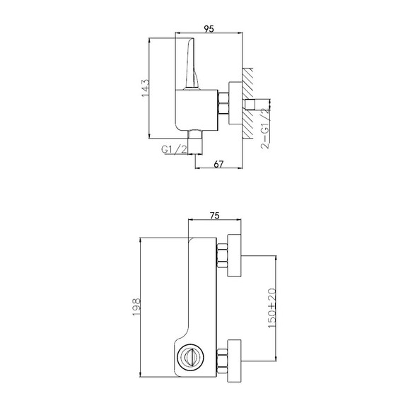 Смесители для душа Wonzon & Woghand Shark WW-48B4101-CR - фото 6