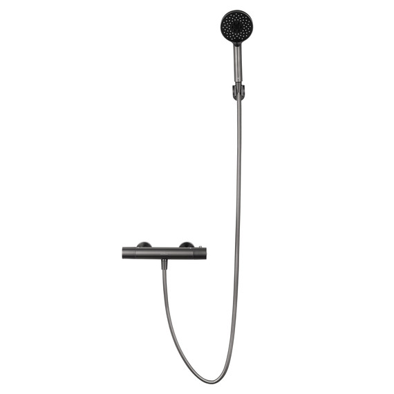 Смесители для душа с термостатом Wonzon & Woghand Inn WW-B2029-A-BGG, тёмный графит - фото 2
