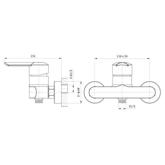 Смесители для душа Wonzon & Woghand Baroque WW-194101-CR - фото 6