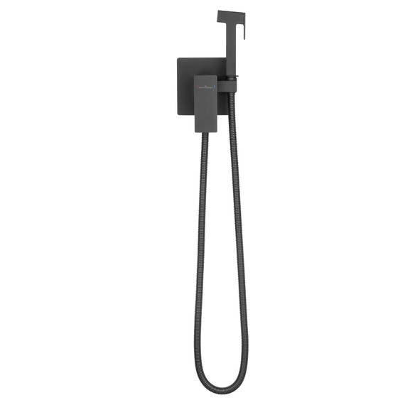 набор для гигиенического душа Wonzon & Woghand Cube 2.0 WW-88829068-MB (со скрытой частью) чёрный - фото 2