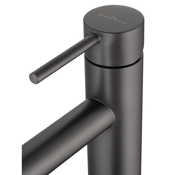 Смеситель для раковины напольный Wonzon & Woghand Stick WW-88649905-BGM, тёмный графит - фото 4