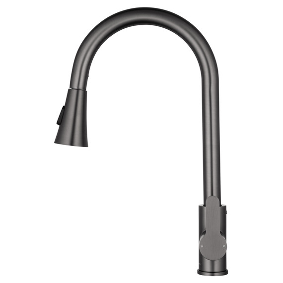 Смесители для кухни Wonzon & Woghand WW-121E201L-BGG, тёмный графит - фото 6