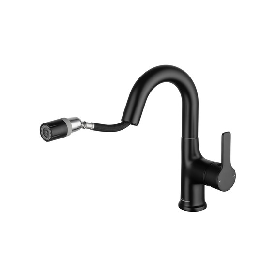 Смесители для раковины Wonzon & Woghand WW-FE01L212-MB, чёрный - фото 2