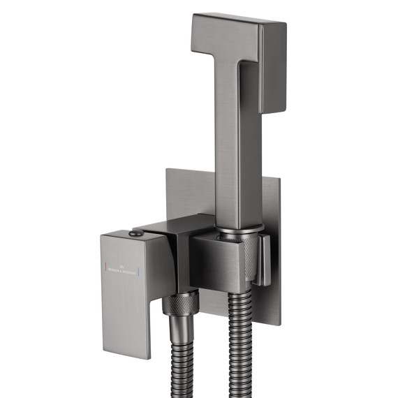 набор для гигиенического душа Wonzon & Woghand WW-88829903-BGM (со скрытой частью) тёмный графит - фото 3