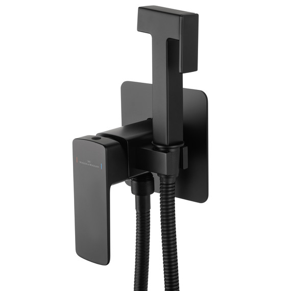 набор для гигиенического душа Wonzon & Woghand Edge WW-88829003-MB (со скрытой частью) чёрный - фото 4