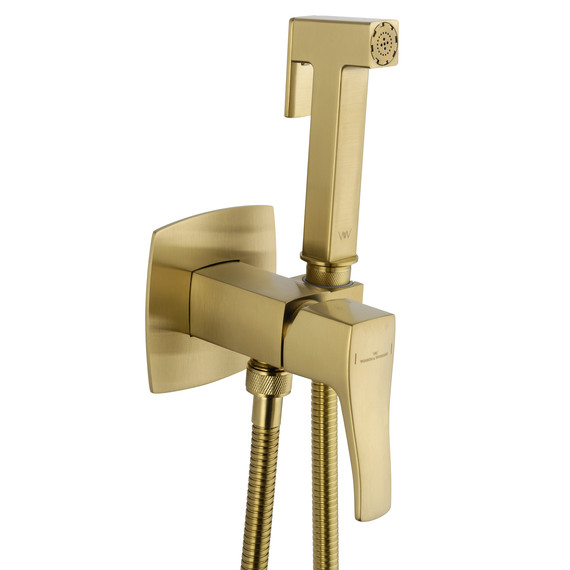 набор для гигиенического душа Wonzon & Woghand Flex WW-88829072-BG (со скрытой частью) золото - фото 4