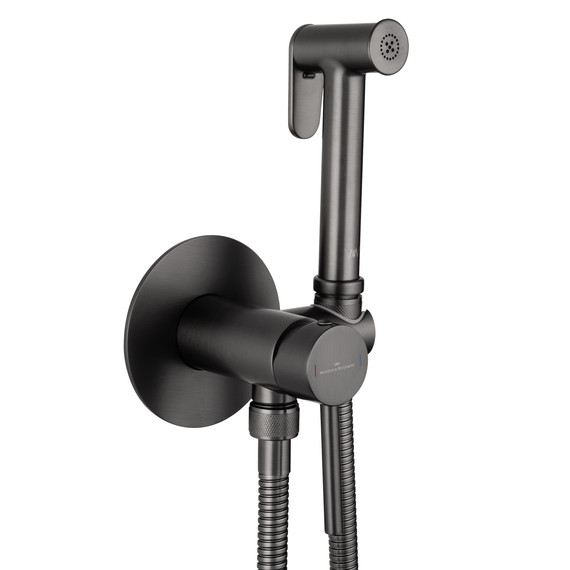 набор для гигиенического душа Wonzon & Woghand Stick WW-88829902-BGM (со скрытой частью) тёмный графит - фото 4