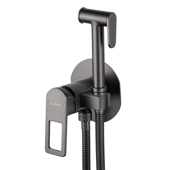 набор для гигиенического душа Wonzon & Woghand Frame WW-88829010-BGM (со скрытой частью) тёмный графит - фото 3