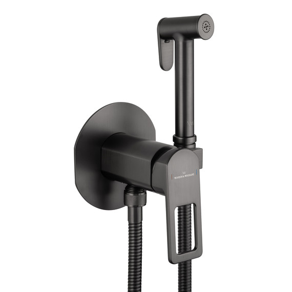 набор для гигиенического душа Wonzon & Woghand Frame WW-88829010-BGM (со скрытой частью) тёмный графит - фото 4