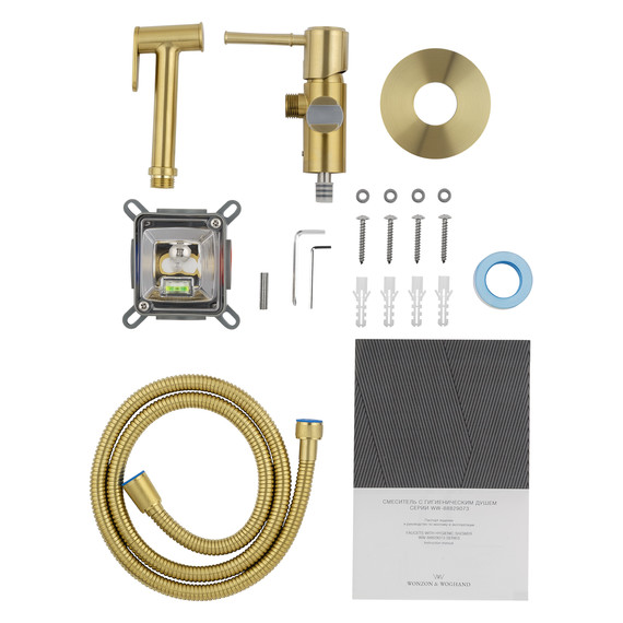 набор для гигиенического душа Wonzon & Woghand Tor WW-88829073-BG (со скрытой частью) золото - фото 5