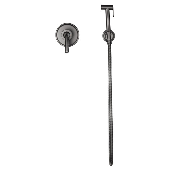 набор для гигиенического душа Wonzon & Woghand Steam WW-88849008-BGM (со скрытой частью) тёмный графит - фото 2