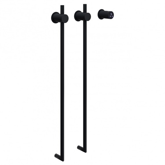 Полотенцесушитель электрический Abber Charme П2 800x345 мм AH4002MB, чёрный матовый - фото 