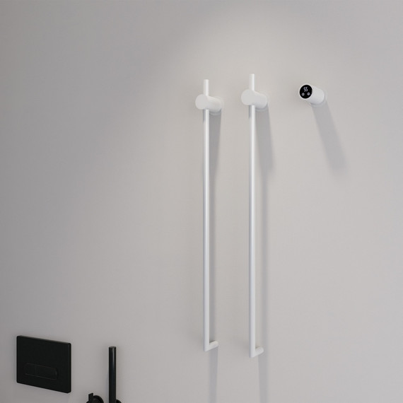 Полотенцесушитель электрический Abber Charme П2 800x345 мм AH4002MW, белый матовый - фото 2