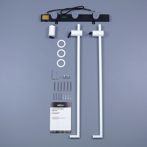 Полотенцесушитель электрический Abber Charme П2 800x345 мм AH4002MW, белый матовый - фото 3