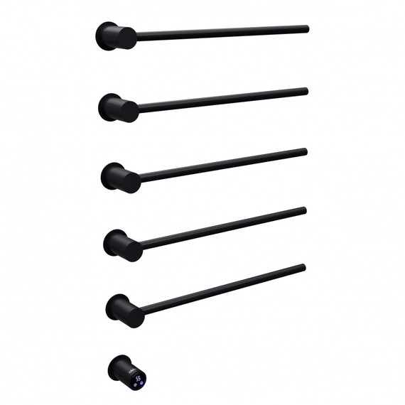 Полотенцесушитель электрический Abber Charme П5 795x520 мм AH4005MB, чёрный матовый - фото 