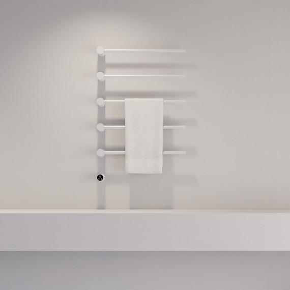 Полотенцесушитель электрический Abber Charme П5 795x520 мм AH4005MW, белый матовый - фото 2