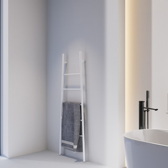 Полотенцесушитель электрический Abber Treppe П5 1520x530 мм AH4705MW, белый матовый - фото 2