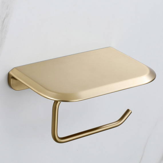 Держатель для туалетной бумаги Abber Nord AA1530G, цвет золото матовое - фото 2