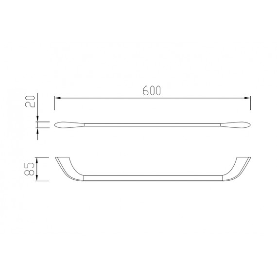 Держатель для полотенец Abber Nord AA1552B, цвет чёрный матовый - фото 3