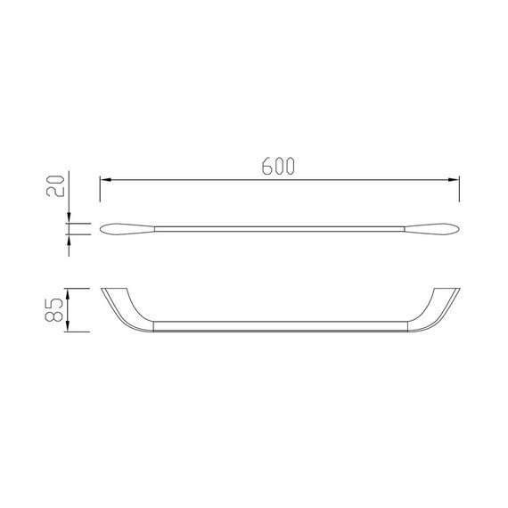Держатель для полотенец Abber Nord AA1552NG, цвет никель - фото 3