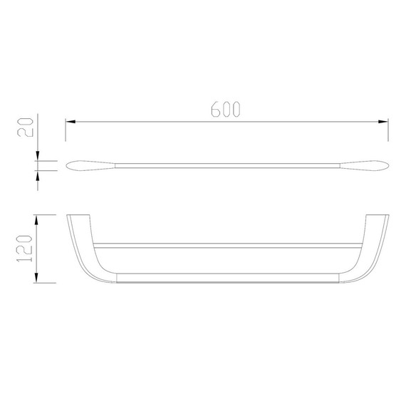 Держатель для полотенец Abber Nord AA1553G, цвет золото матовое - фото 3