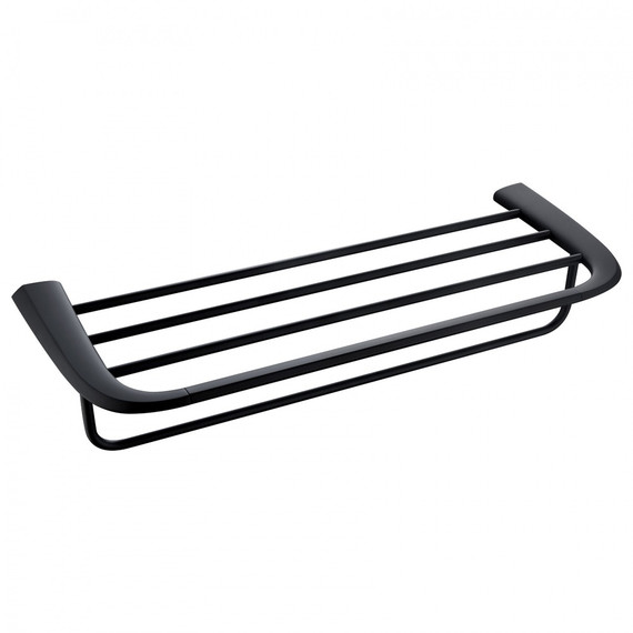 Полка для полотенец Abber Nord AA1554B, цвет чёрный матовый - фото 