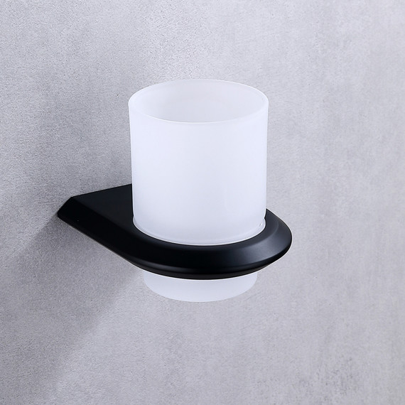 Стакан для зубных щеток Abber Nord AA1556B, цвет чёрный матовый - фото 2