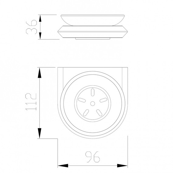 Мыльница Abber Nord AA1558B, цвет чёрный матовый - фото 4