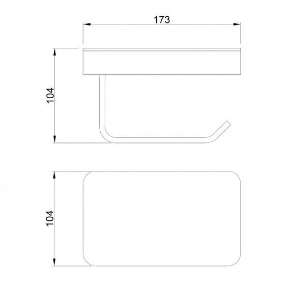 Держатель для туалетной бумаги ABBER Westen AA1730G, цвет золото матовое - фото 4