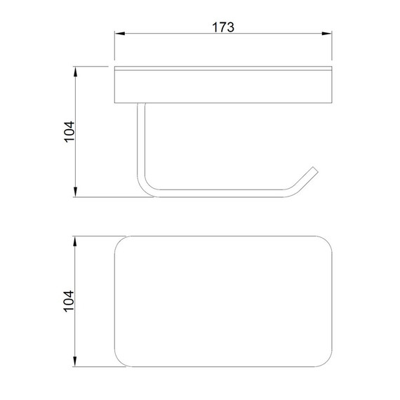 Держатель для туалетной бумаги ABBER Westen AA1730NG, цвет никель - фото 3