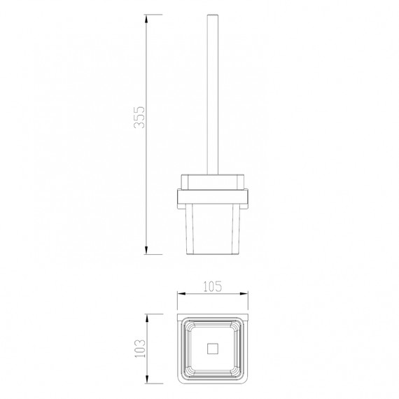 Ершик для унитаза Abber Westen AA1732 - фото 3