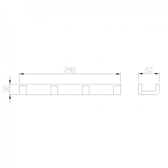 Набор крючков Abber Westen AA1751G, цвет золото матовое - фото 2