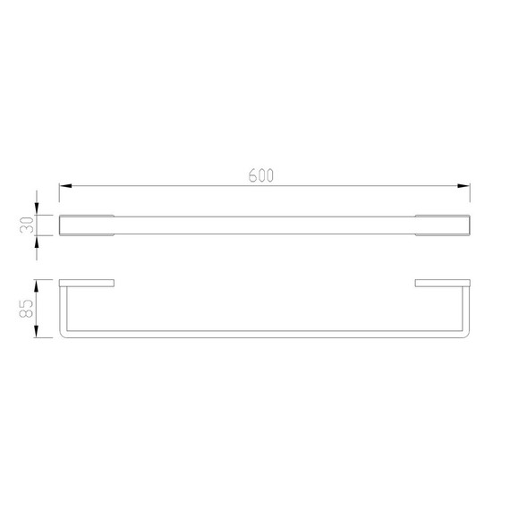 Держатель для полотенец Abber Westen AA1754SP, цвет сатин - фото 3