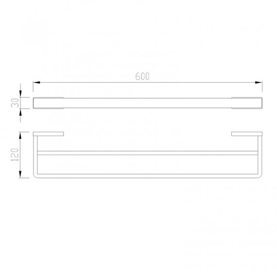 Полотенцедержатель Abber Westen AA1757B, цвет чёрный матовый - фото 2