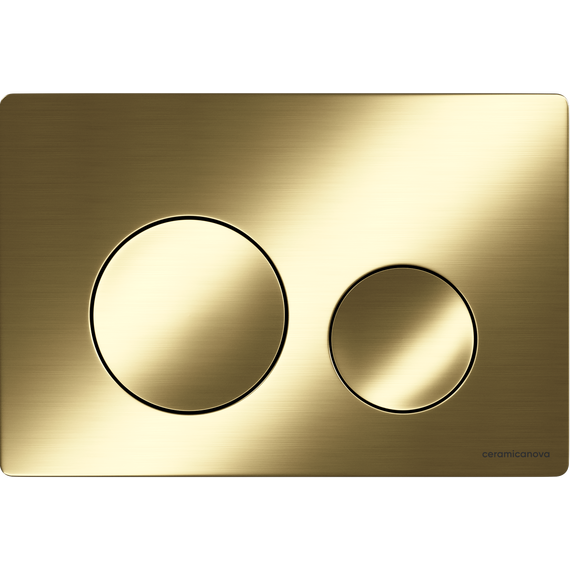 Кнопка смыва Ceramicanova Balance Circle CN12-001BG, брашированное золото - фото 