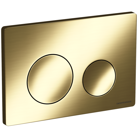 Кнопка смыва Ceramicanova Balance Circle CN12-001BG, брашированное золото - фото 2