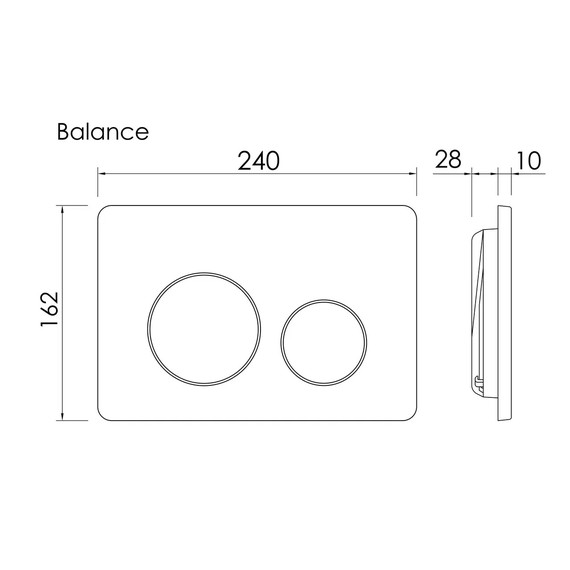Кнопка смыва Ceramicanova Balance Circle CN12-001CH, хром глянцевый - фото 3