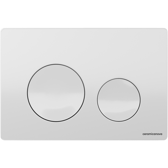 Кнопка смыва Ceramicanova Balance Circle CN12-001W, белый глянцевый - фото 