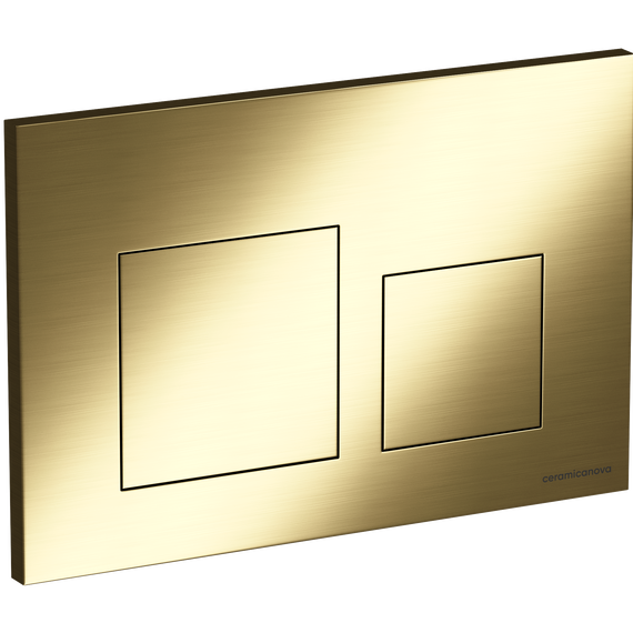 Кнопка смыва Ceramicanova Balance Square CN12-002BG, брашированное золото - фото 2