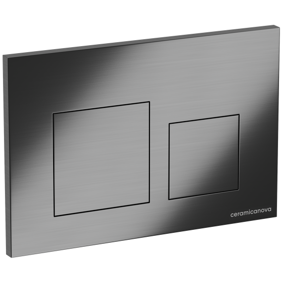 Кнопка смыва Ceramicanova Balance Square CN12-002GG, вороненная сталь - фото 2