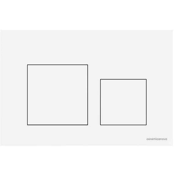 Кнопка смыва Ceramicanova Balance Square CN12-002W, белый глянцевый - фото 